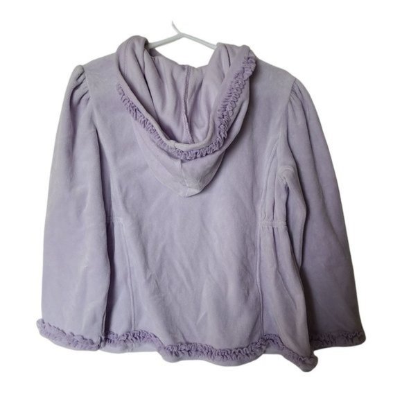Gymboree Hoodie 5T Girls NWT Velour Tulle Ruffle Dance Team Puple Lavender - Picture 5 of 7